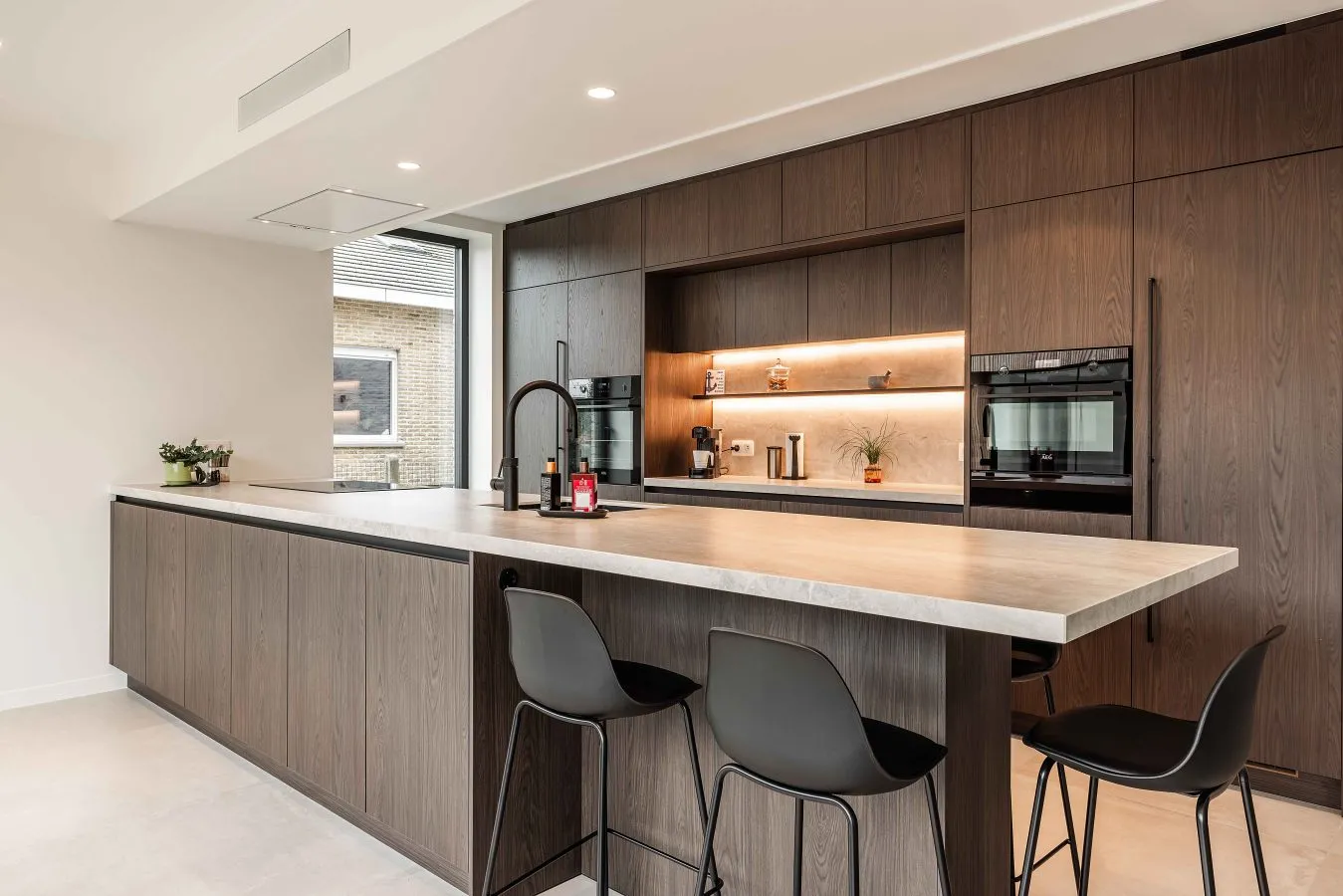 Cuisine en bois chaud