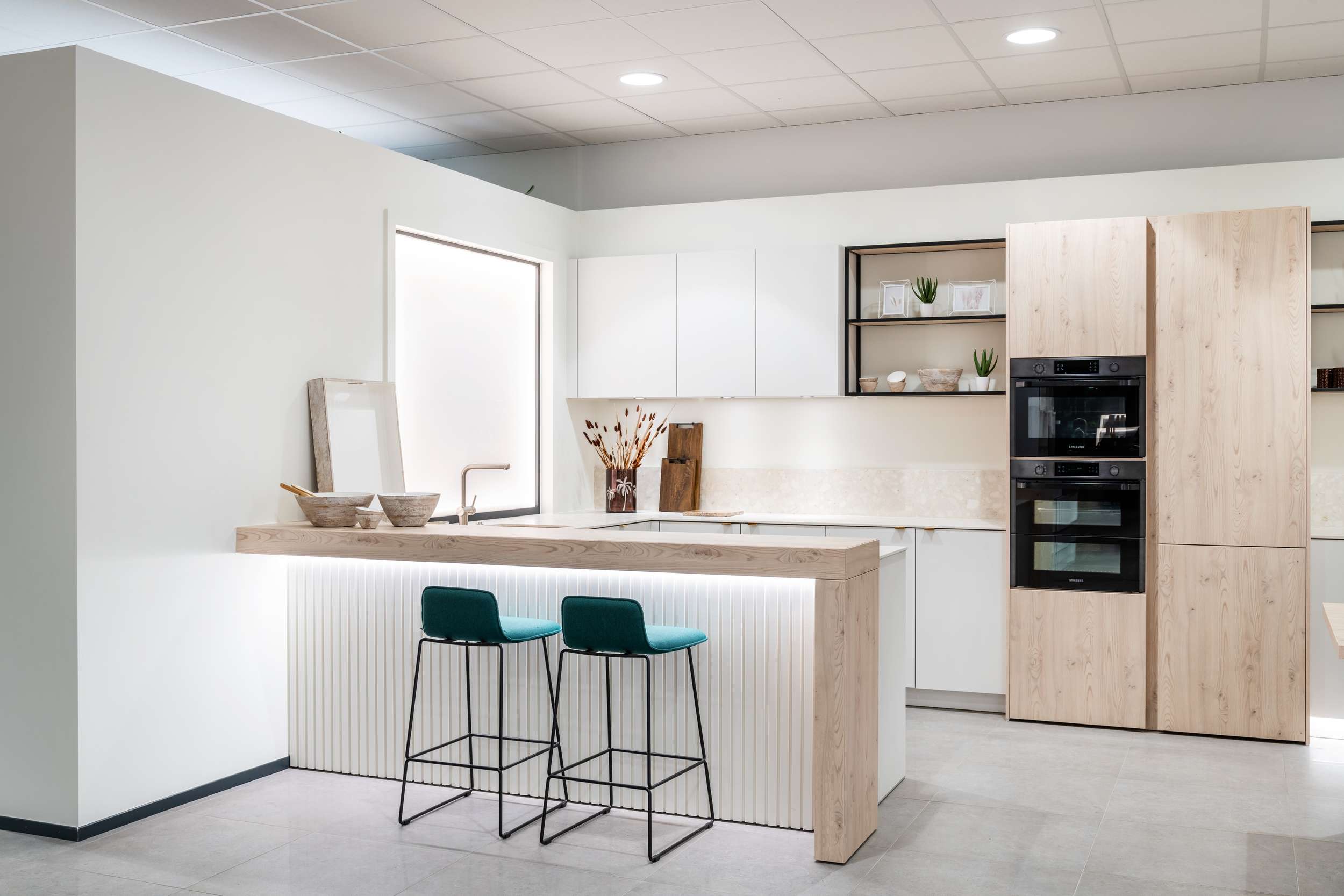 Une cuisine minimaliste qui respire la tranquillité